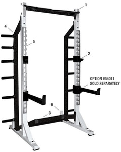 York Barbell STS Self Standing Half Rack