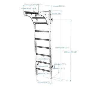 BenchK 211W Swedish Ladder Wall Bars