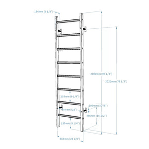 BenchK 200W Swedish Ladder Wall Bars