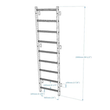 Load image into Gallery viewer, BenchK 700W Swedish Ladder Wall Bars