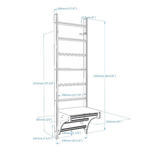 BenchK 112 Wooden Stall Bars Childrens Ladder for Home