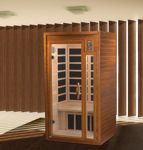 Golden Designs Dynamic "Barcelona Elite" 1-2-person Ultra Low EMF Far Infrared Sauna