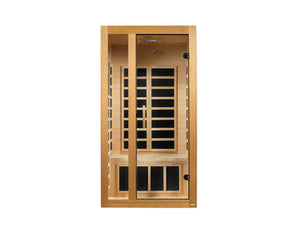 Golden Designs Dynamic "Gracia" 1-2-person Low EMF FAR Infrared Sauna (Canadian Hemlock)