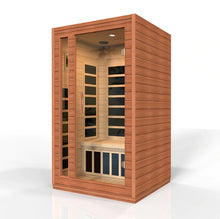 Load image into Gallery viewer, Golden Designs Dynamic Cordoba Elite 2-person Ultra Low EMF (Under 3MG) FAR Infrared Sauna (Canadian Hemlock)