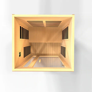 Golden Designs Dynamic Cordoba Elite 2-person Ultra Low EMF (Under 3MG) FAR Infrared Sauna (Canadian Hemlock)