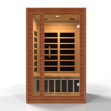 Load image into Gallery viewer, Golden Designs Dynamic Cordoba Elite 2-person Ultra Low EMF (Under 3MG) FAR Infrared Sauna (Canadian Hemlock)