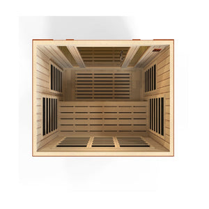 Golden Designs Dynamic "Bellagio" 3-person Low EMF Far Infrared Sauna