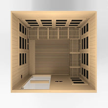 Load image into Gallery viewer, Golden Designs Catalonia 8-person PureTech™ Near Zero EMF (Under 2MG) FAR Infrared Sauna (Canadian Hemlock)