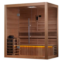 Load image into Gallery viewer, Golden Designs &quot;Forssa Edition&quot; 3 Person Indoor Traditional Steam Sauna (GDI-7203-01) - Canadian Red Cedar Interior