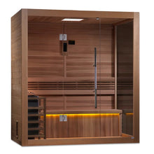 Load image into Gallery viewer, Golden Designs &quot;Forssa Edition&quot; 3 Person Indoor Traditional Steam Sauna (GDI-7203-01) - Canadian Red Cedar Interior