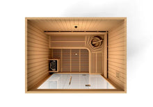 Load image into Gallery viewer, Golden Designs &quot;Copenhagen Edition&quot; 3 Person Traditional Steam Sauna - Canadian Red Cedar