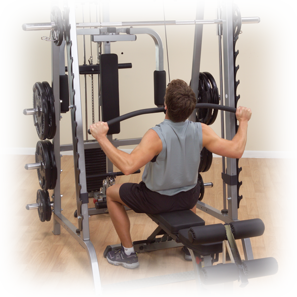 Body-Solid GLA348QS Series 7 Lat Attachment Smith Machine