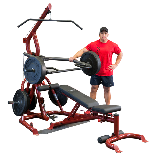 Body-Solid GLGS100P4 Corner Leverage Gym Package