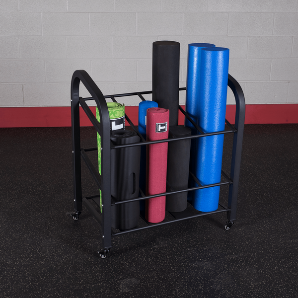 Body-Solid GYR500 Foam Roller and Yoga Mat Rack