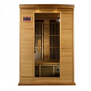 Golden Designs Maxxus "Cholet Edition" 2 Per Near Zero EMF FAR Infrared Carbon Canadian Red Cedar Sauna