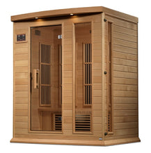 Load image into Gallery viewer, Golden Designs Maxxus 3 Per Near Zero EMF FAR Infrared Carbon Canadian Hemlock Sauna