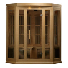 Load image into Gallery viewer, Golden Designs Maxxus 3 Per Corner Low EMF FAR Infrared Carbon Canadian Hemlock Sauna