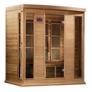 Golden Designs Maxxus "Montilemar Edition" 4 Per Near Zero EMF FAR Infrared Carbon Canadian Red Cedar Sauna