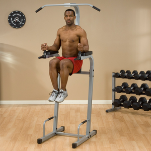 Body-Solid PVKC83X Powerline Vertical Knee Raise and Dip Push-Up Chin-Up