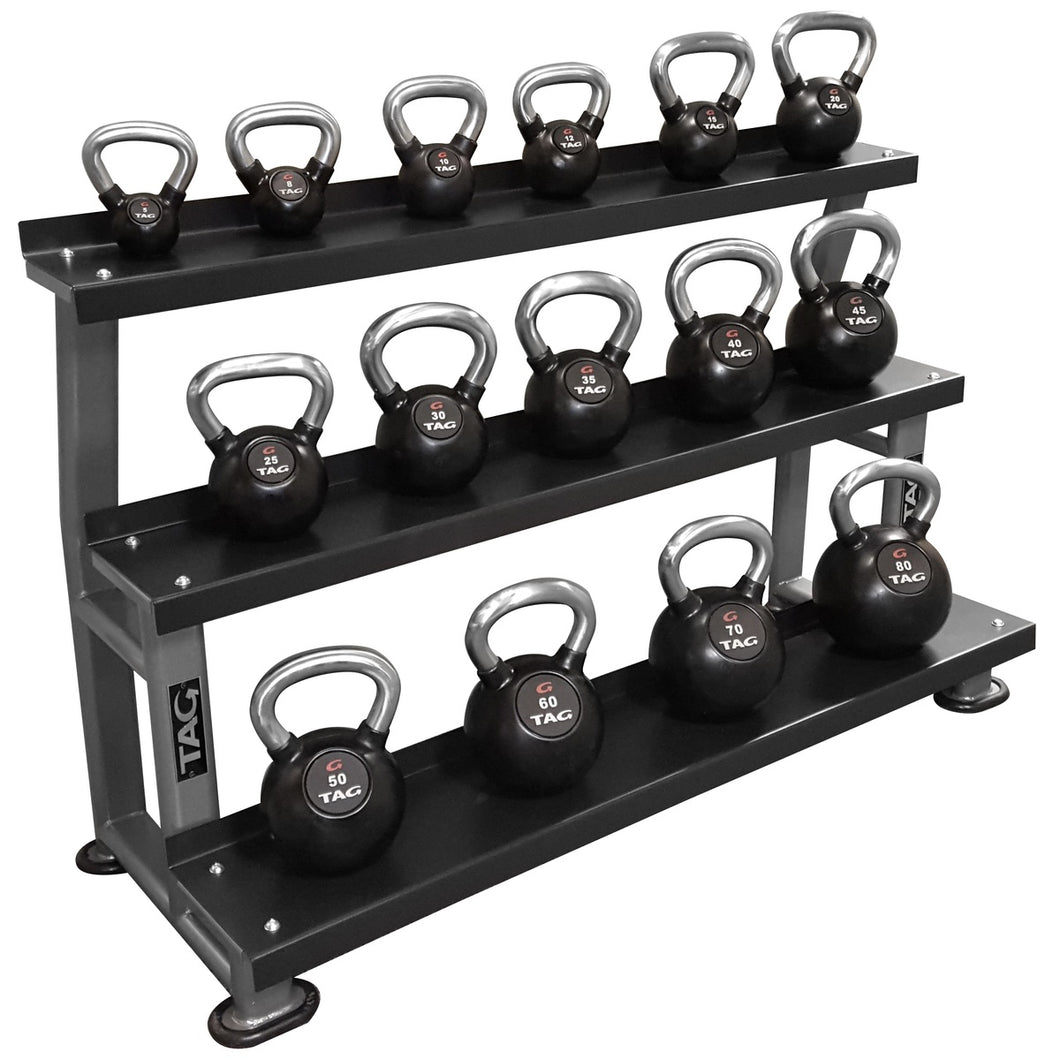 TAG Fitness 3 Tier Kettlebell Rack