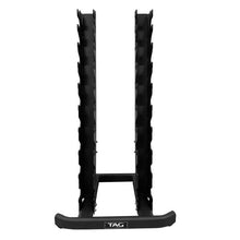 Load image into Gallery viewer, TAG Fitness Vertical 10 Pair Hex Dumbbell Rack