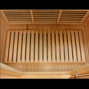 Golden Designs Maxxus 4 Per Low EMF FAR Infrared Carbon Canadian Red Cedar Sauna