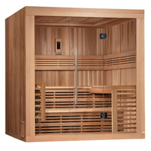 Load image into Gallery viewer, Golden Designs &quot;Osla Edition&quot; 6 Person Traditional Steam Sauna - Canadian Red Cedar