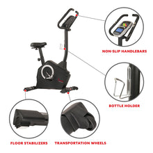 Load image into Gallery viewer, Sunny Health &amp; Fitness Magnetic Upright Exercise Bike With Programmable Monitor And Pulse Rate Monitoring