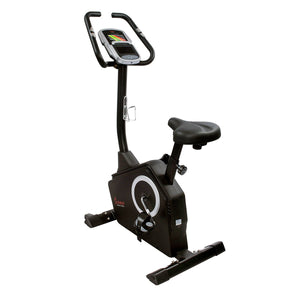 Sunny Health & Fitness Magnetic Upright Exercise Bike With Programmable Monitor And Pulse Rate Monitoring