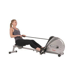 Sunny Health & Fitness Elastic Cord Rowing Machine Rower W/ Lcd Monitor