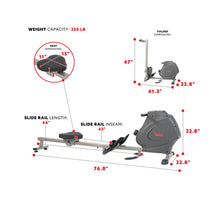 Load image into Gallery viewer, Sunny Health &amp; Fitness Multifunction Spm Magnetic Rowing Machine