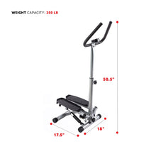 Load image into Gallery viewer, Sunny Health &amp; Fitness Twist Stepper Step Machine W/ Handlebar And Lcd Monitor
