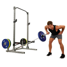 Load image into Gallery viewer, Sunny Health &amp; Fitness Power Squat Rack W/ High Weight Capacity, Weight Plate Storage, Swivel Landmine &amp; Band Attachments