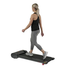 Load image into Gallery viewer, Sunny Health &amp; Fitness Walkstation Slim Flat Treadmill For Under Desk And Home