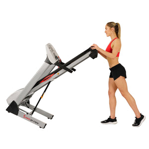 Sunny Health & Fitness Performance Treadmill, High Weight Capacity W/ 15 Levels Of Auto Incline, Mp3 And Body Fat Function