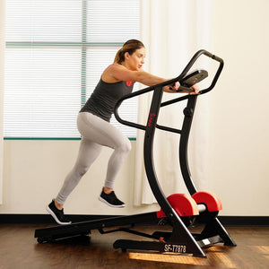 Sunny Health & Fitness Cardio Trainer Manual Treadmill W/ Adjustable Incline, 300+ Lb Capacity